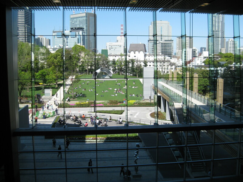 Tokyo Midtown Gardenside seen from the Galleria building