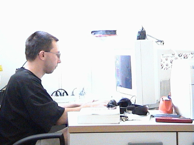 My desk at Develer 1.0 (Firenze, Jun 2005)